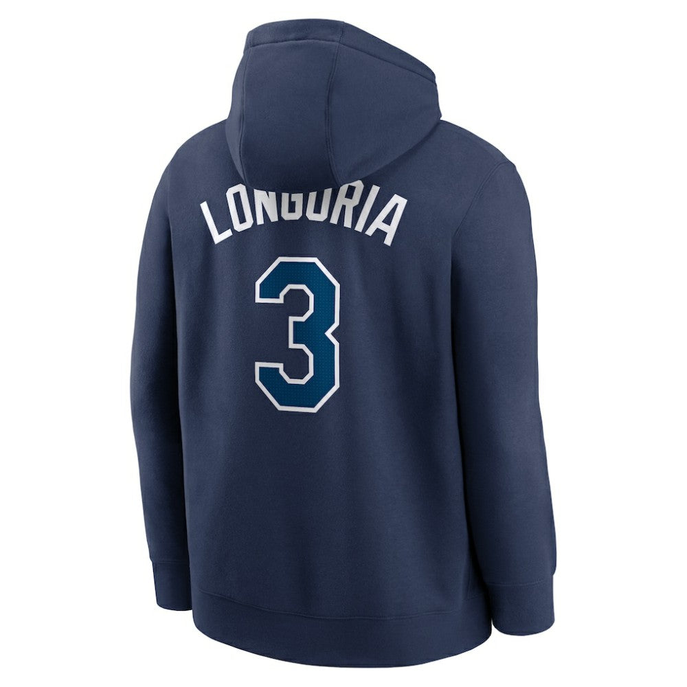 Evan Longoria Tampa Bay Rays Player Name & Number Club Pullover Hoodie Navy | Nike
