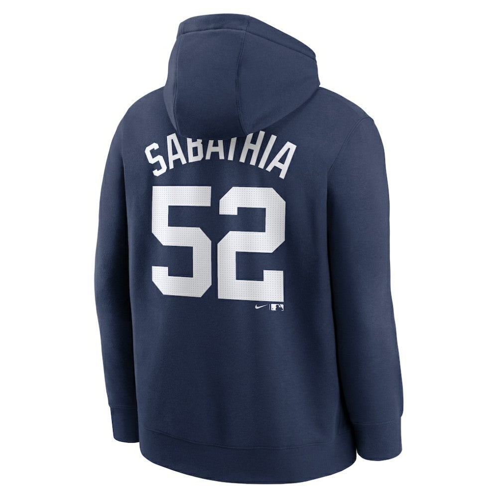 CC Sabathia New York Yankees Retired Player Name & Number Club Pullover Hoodie Navy | Nike