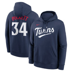 Kirby Puckett Minnesota Twins Player Name & Number Club Pullover Hoodie Navy | Nike