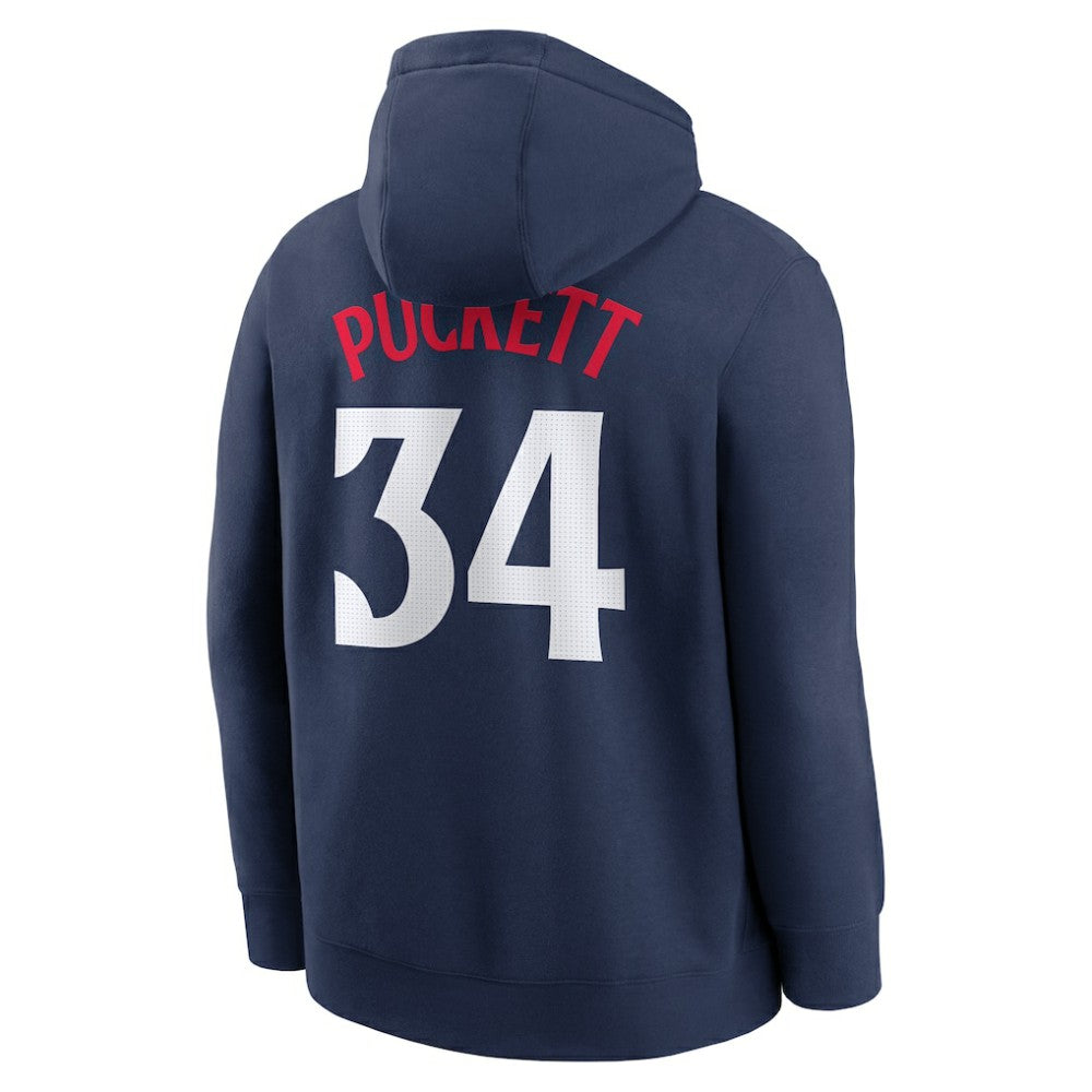 Kirby Puckett Minnesota Twins Player Name & Number Club Pullover Hoodie Navy | Nike