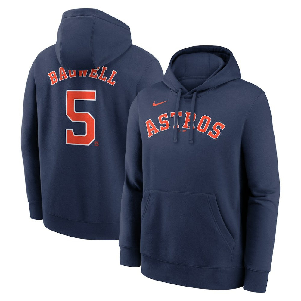 Jeff Bagwell Houston Astros Retired Player Name & Number Club Pullover Hoodie Navy | Nike