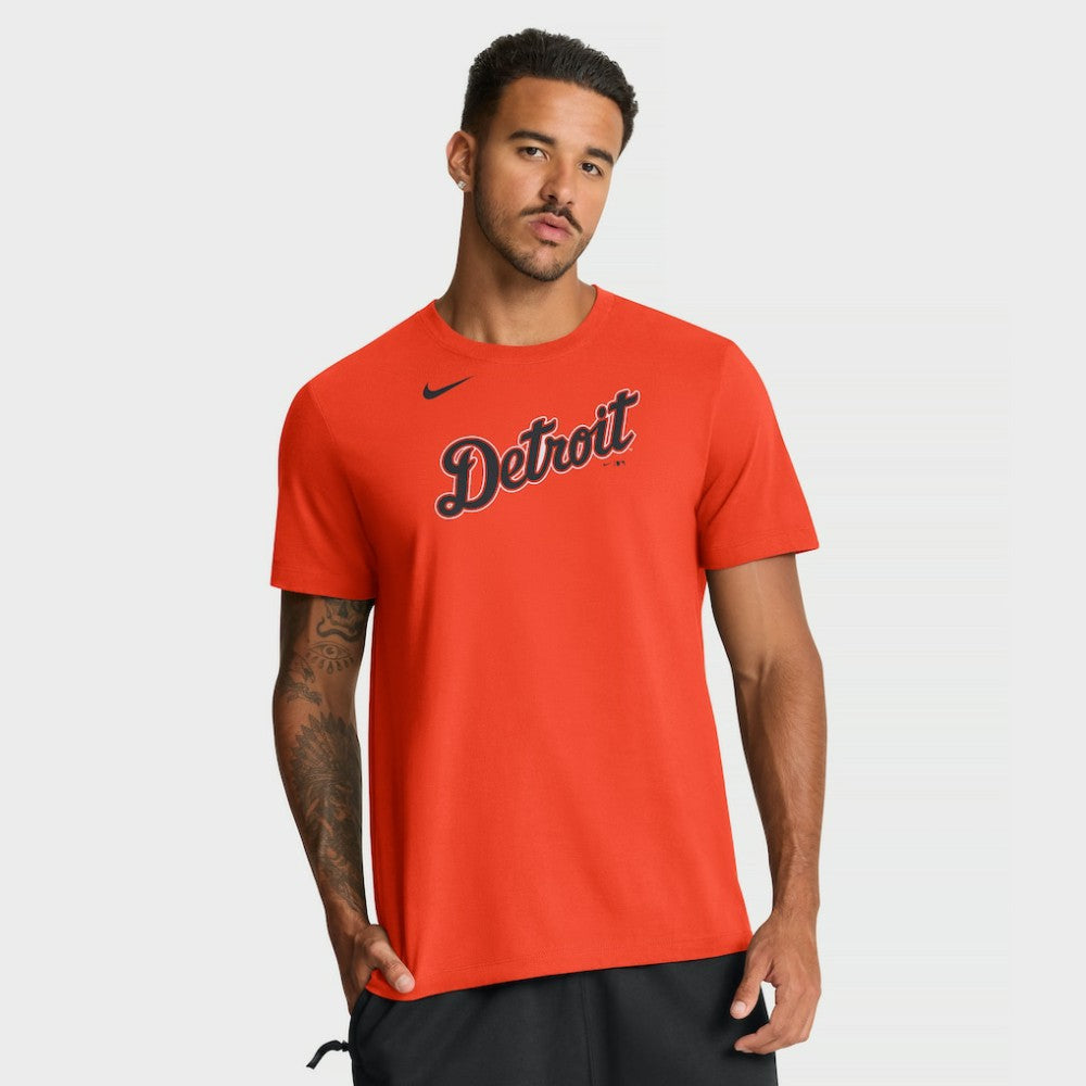Detroit Tigers Alternate Wordmark T-Shirt Orange | Nike