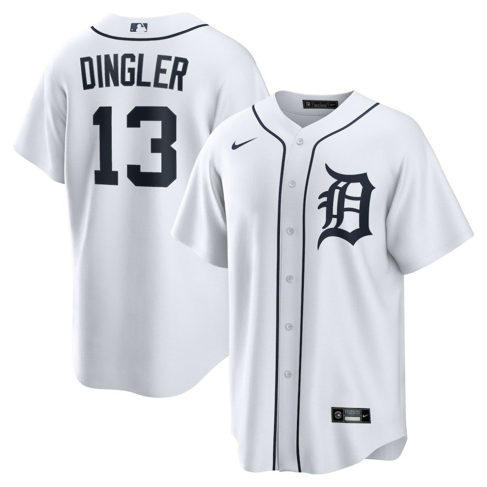 Dillon Dingler Detroit Tigers Home Replica Jersey White | Nike