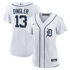 Dillon Dingler Detroit Tigers Women's Home Replica Jersey White | Nike