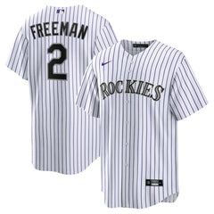 Tyler Freeman Colorado Rockies Home Replica Jersey White | Nike