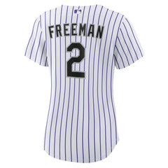 Tyler Freeman Colorado Rockies Women's Home Replica Jersey White | Nike
