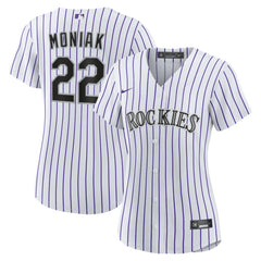 Mickey Moniak Colorado Rockies Women's Home Replica Jersey White | Nike