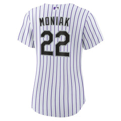 Mickey Moniak Colorado Rockies Women's Home Replica Jersey White | Nike