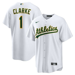 Denzel Clarke Athletics Home Replica Jersey - White
