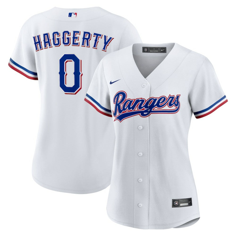 Sam Haggerty Texas Rangers Women's Home Replica Jersey White | Nike