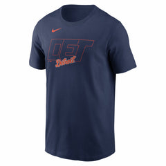 Detroit Tigers Alternate Logo 2-Hit T-Shirt Navy | Nike