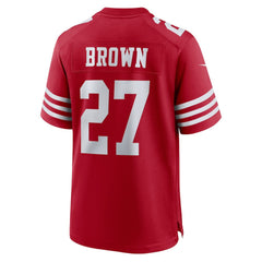 Ji'Ayir Brown San Francisco 49ers Team Game Jersey - Scarlet