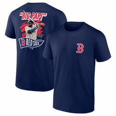 David Ortiz Boston Red Sox Retired Player Nickname Name & Number T-Shirt Navy