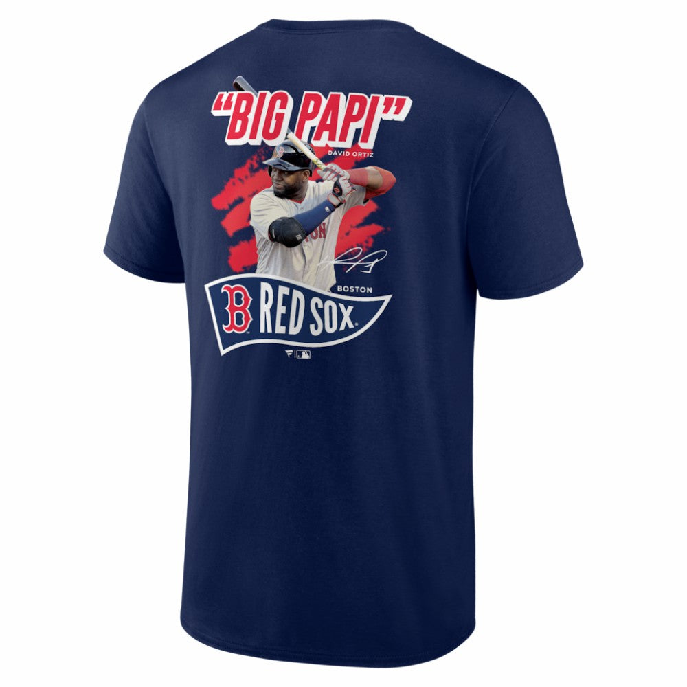 David Ortiz Boston Red Sox Retired Player Nickname Name & Number T-Shirt Navy