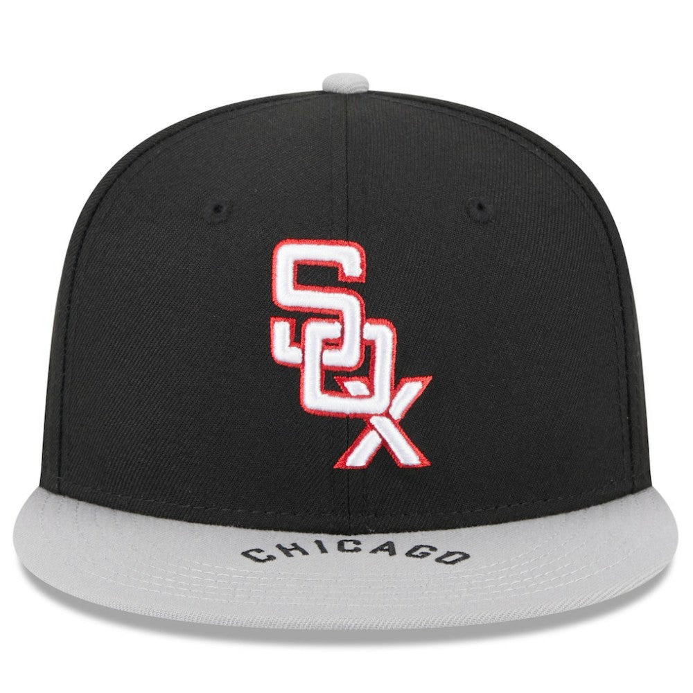 Chicago White Sox On Deck 59FIFTY Fitted Hat Black/Gray | New Era