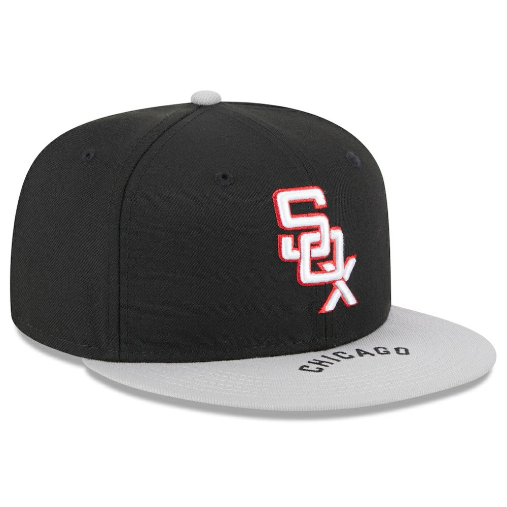 Chicago White Sox On Deck 59FIFTY Fitted Hat Black/Gray | New Era