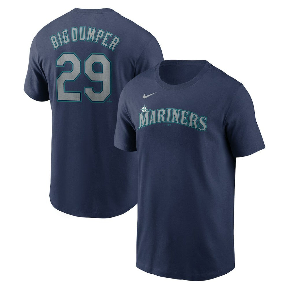 Cal Raleigh Seattle Mariners Name & Number Player Nickname T-Shirt Navy | Nike