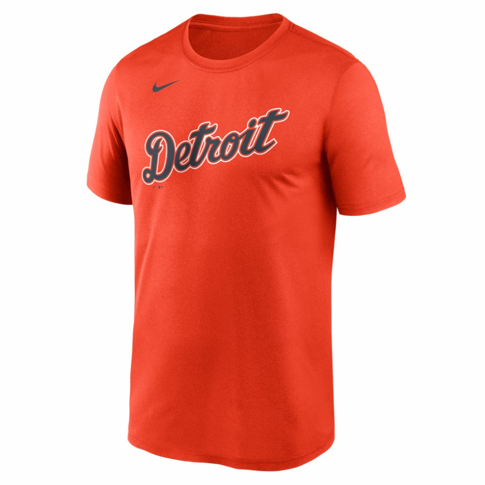Detroit Tigers New Legend Wordmark Dri-FIT T-Shirt Orange | Nike