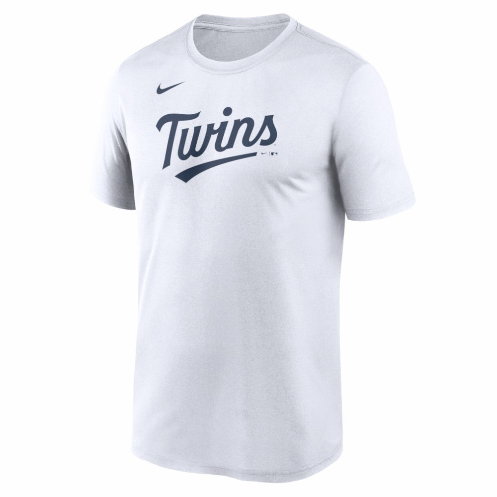 Minnesota Twins New Legend Wordmark Dri-FIT T-Shirt White | Nike