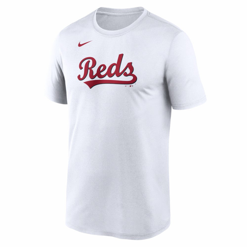 Cincinnati Reds New Legend Wordmark Dri-FIT T-Shirt White | Nike