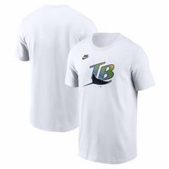 Tampa Bay Rays Cooperstown Collection Logo T-Shirt White | Nike