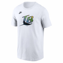 Tampa Bay Rays Cooperstown Collection Logo T-Shirt White | Nike