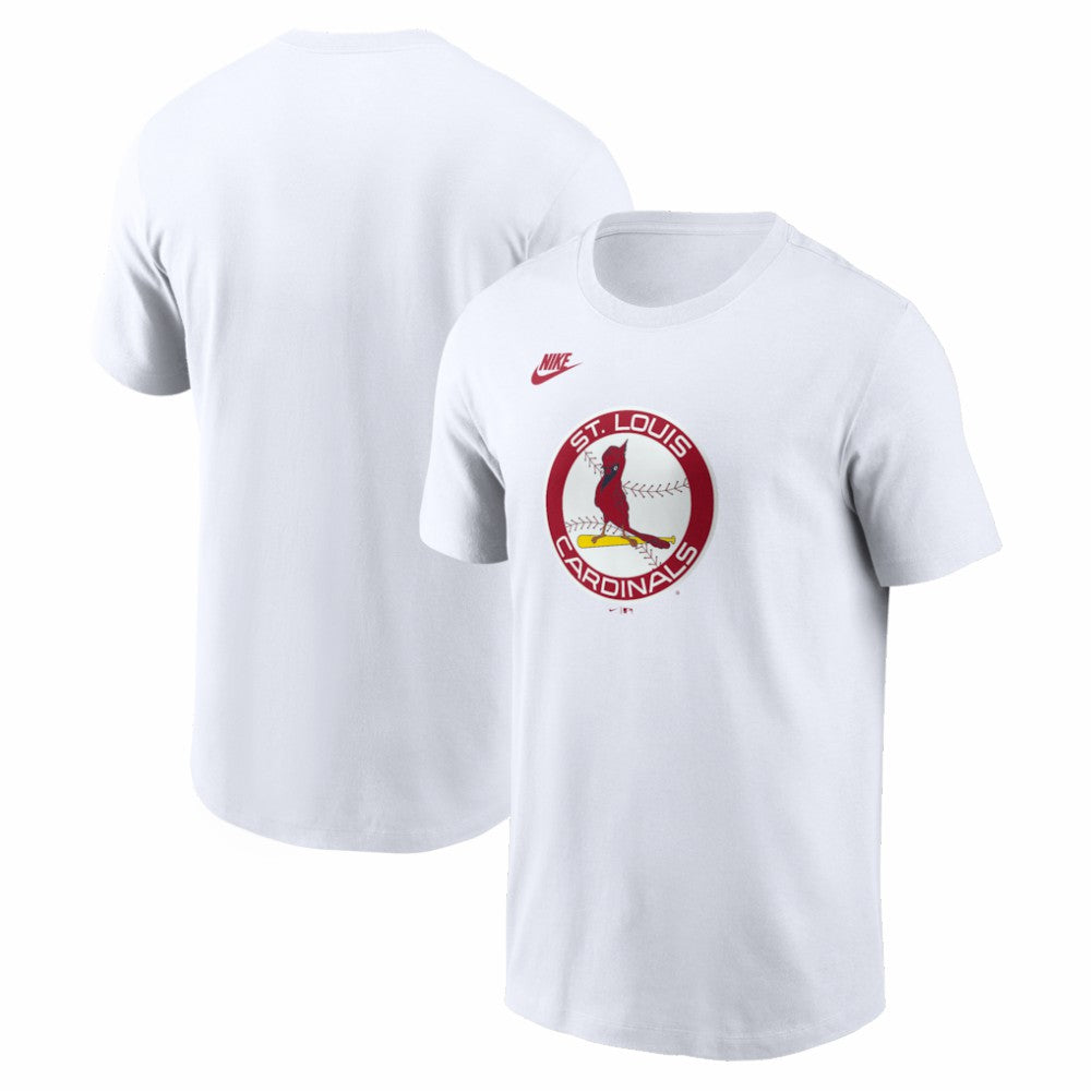 St. Louis Cardinals Cooperstown Collection Logo T-Shirt White | Nike