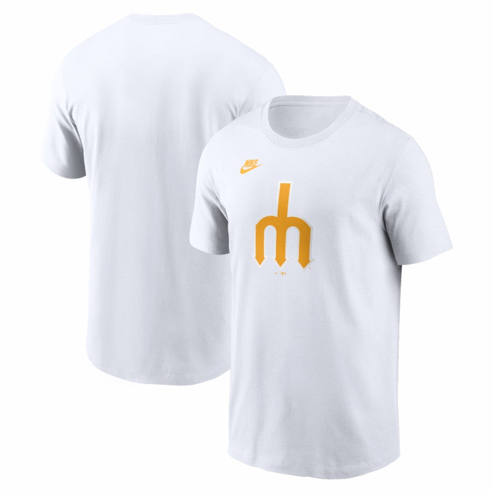 Seattle Mariners Cooperstown Collection Logo T-Shirt White | Nike