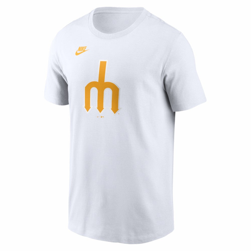 Seattle Mariners Cooperstown Collection Logo T-Shirt White | Nike