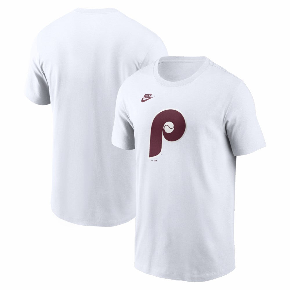 Philadelphia Phillies Cooperstown Collection Logo T-Shirt White | Nike