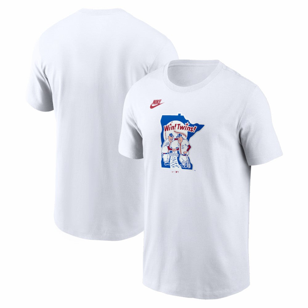 Minnesota Twins Cooperstown Collection Logo T-Shirt White | Nike