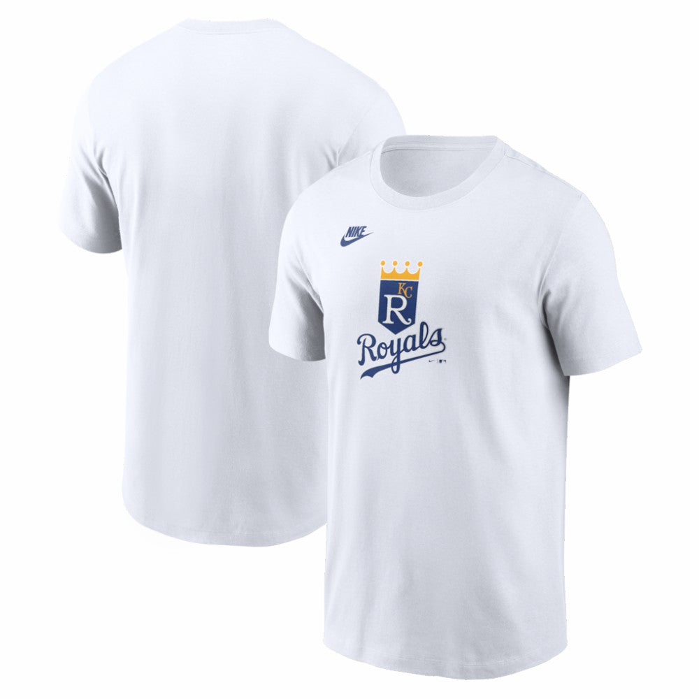 Kansas City Royals Cooperstown Collection Logo T-Shirt White | Nike