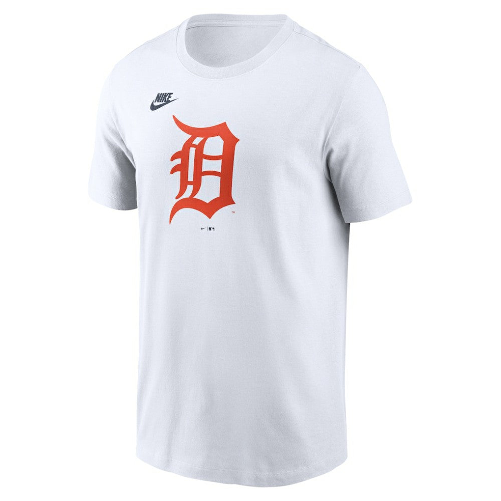 Detroit Tigers Cooperstown Collection Logo T-Shirt White | Nike