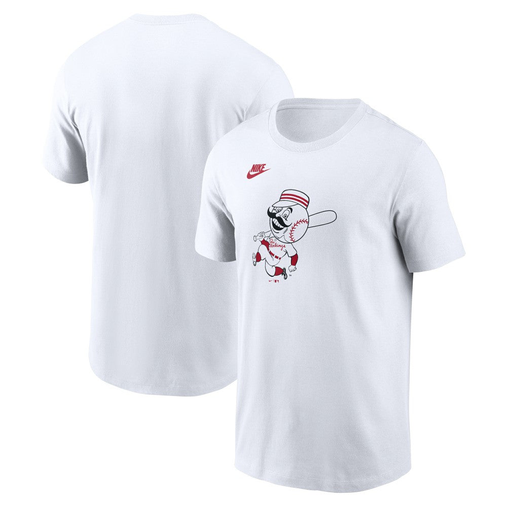Cincinnati Reds Cooperstown Collection Logo T-Shirt White | Nike