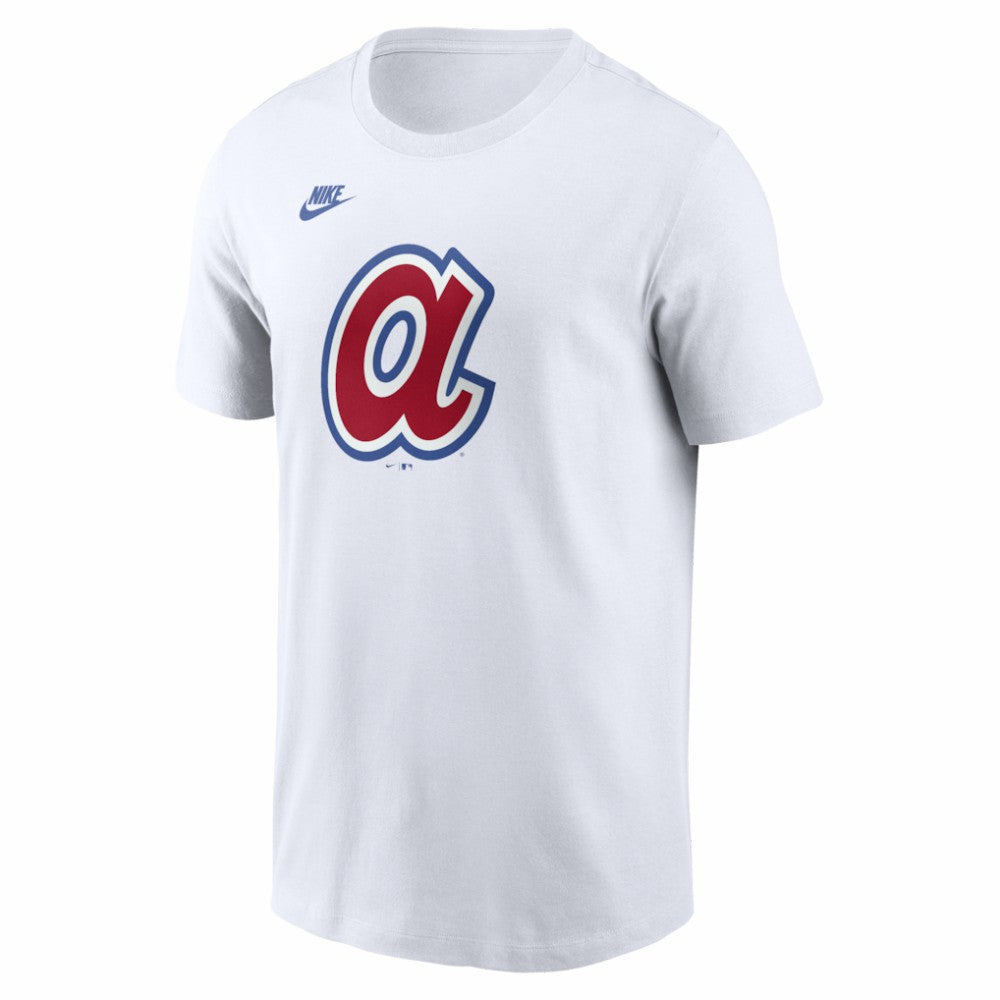 Atlanta Braves Cooperstown Collection Logo T-Shirt White | Nike