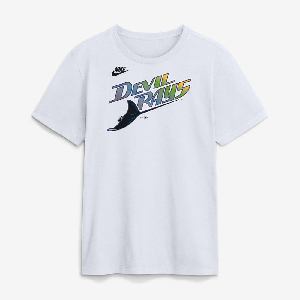 Tampa Bay Rays Cooperstown Collection Wordmark T-Shirt White | Nike