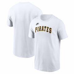 Pittsburgh Pirates Cooperstown Collection Wordmark T-Shirt White | Nike