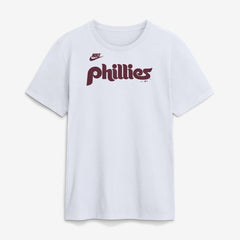 Philadelphia Phillies Cooperstown Collection Wordmark T-Shirt White | Nike