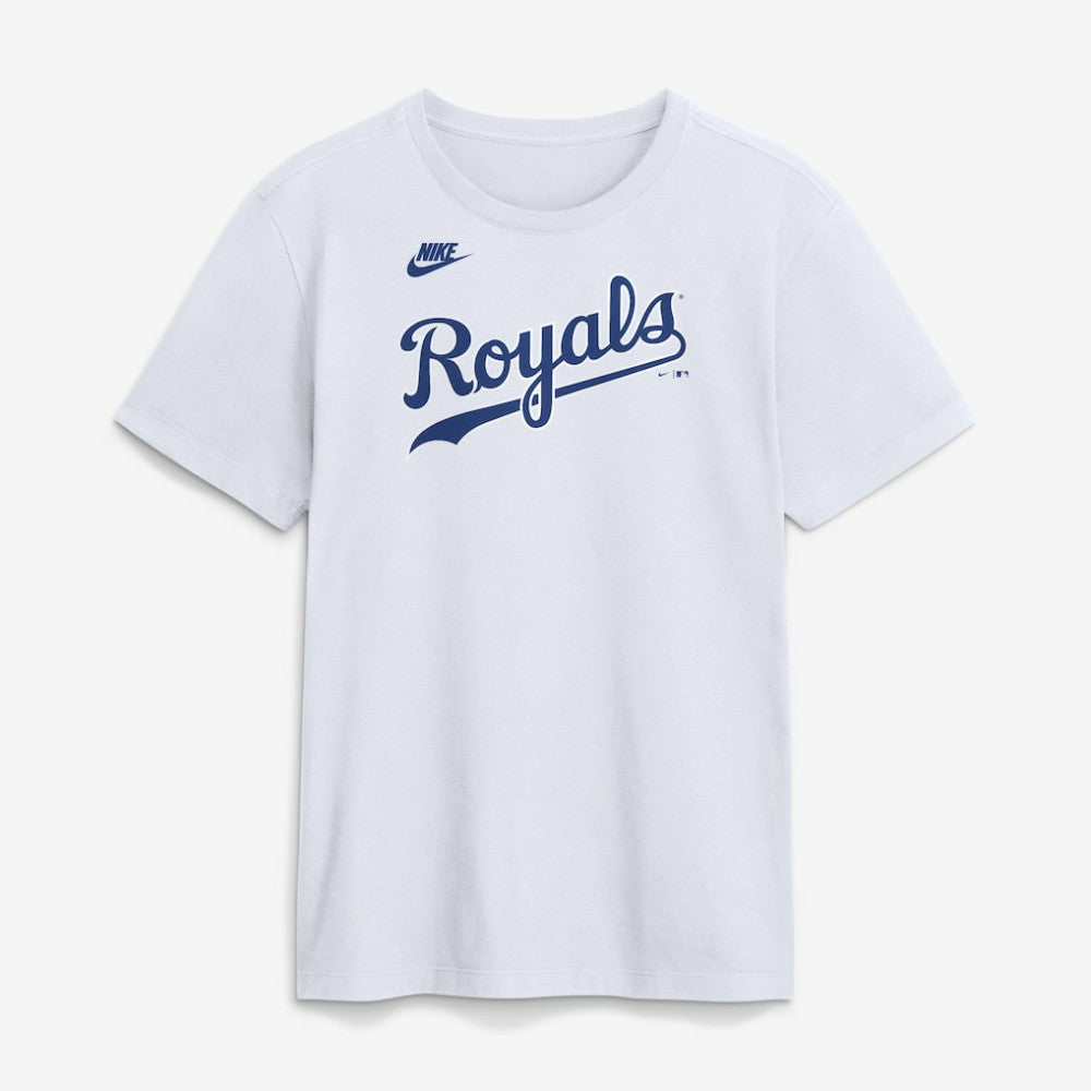 Kansas City Royals Cooperstown Collection Wordmark T-Shirt White | Nike