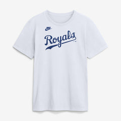 Kansas City Royals Cooperstown Collection Wordmark T-Shirt White | Nike