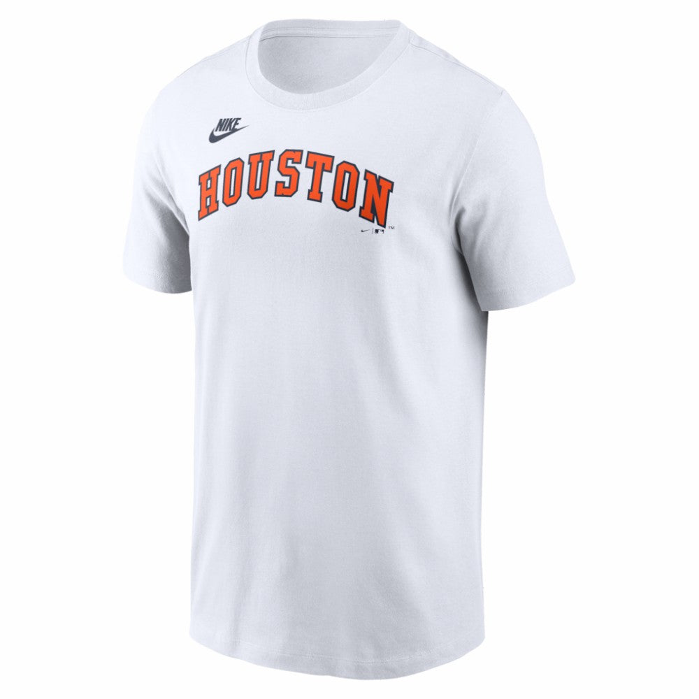 Houston Astros Cooperstown Collection Wordmark T-Shirt White | Nike