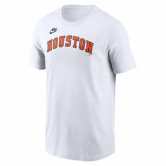 Houston Astros Cooperstown Collection Wordmark T-Shirt White | Nike