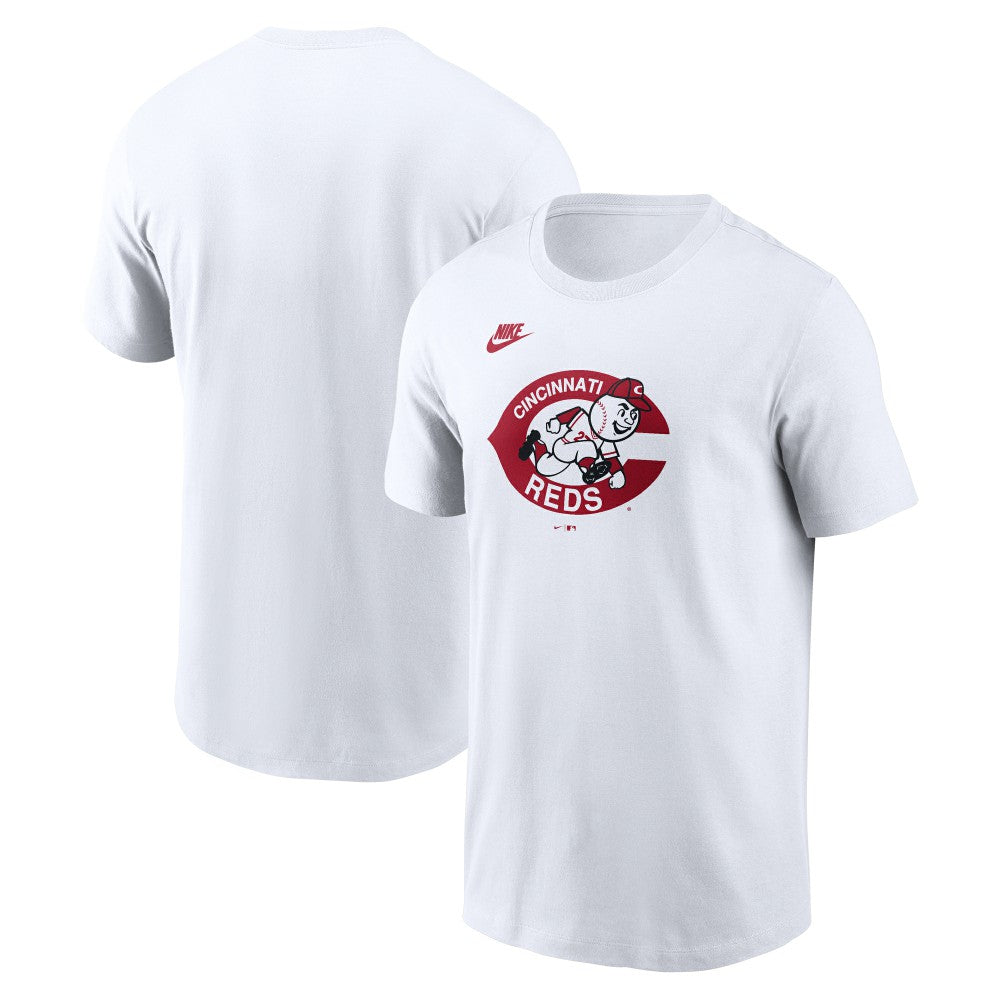 Cincinnati Reds Cooperstown Collection Wordmark T-Shirt White | Nike