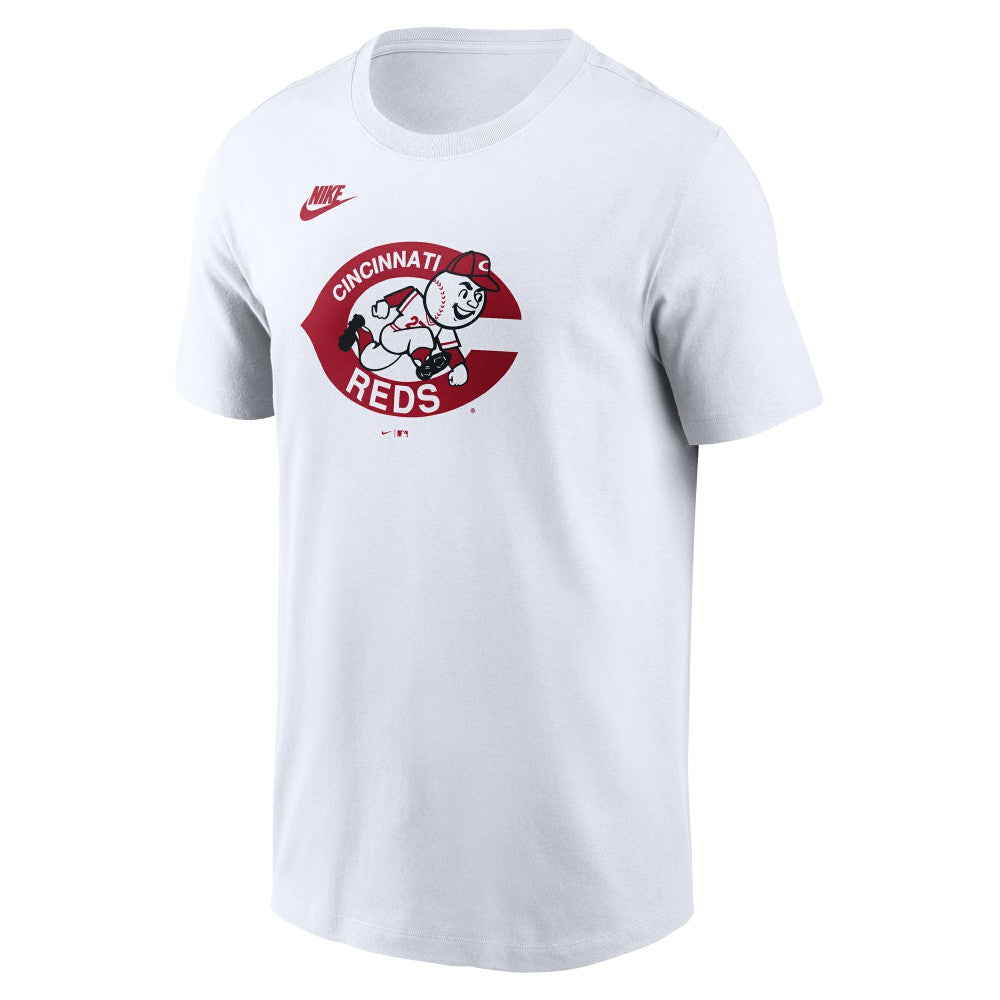 Cincinnati Reds Cooperstown Collection Wordmark T-Shirt White | Nike