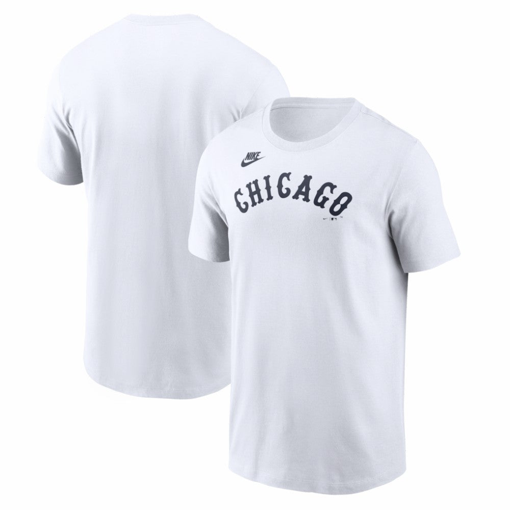 Chicago White Sox Cooperstown Collection Wordmark T-Shirt White | Nike