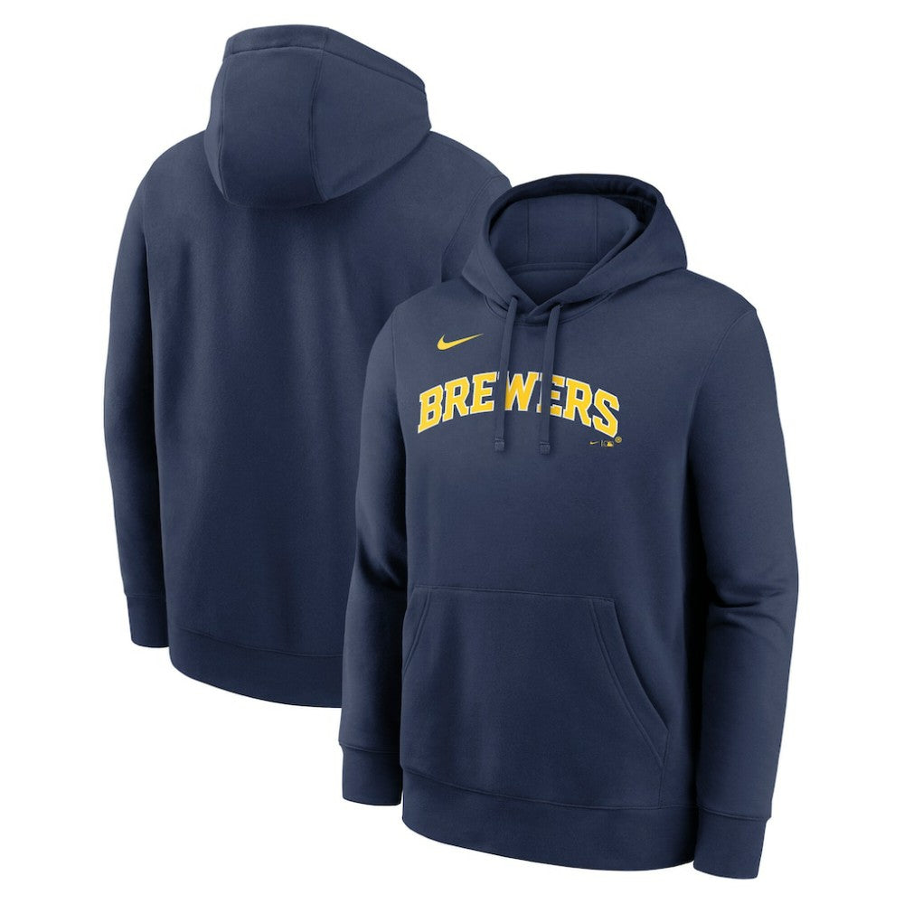 Milwaukee Brewers Dri-Fit Club Hoodie Navy | Nike