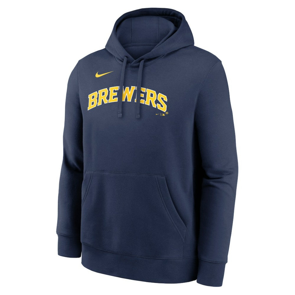 Milwaukee Brewers Dri-Fit Club Hoodie Navy | Nike