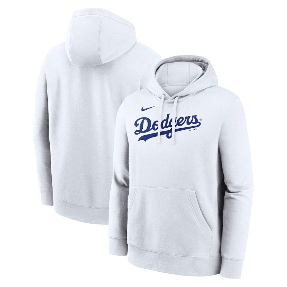 Los Angeles Dodgers Dri-Fit Club Hoodie White | Nike