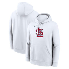 St. Louis Cardinals Logo Club Hoodie White | Nike