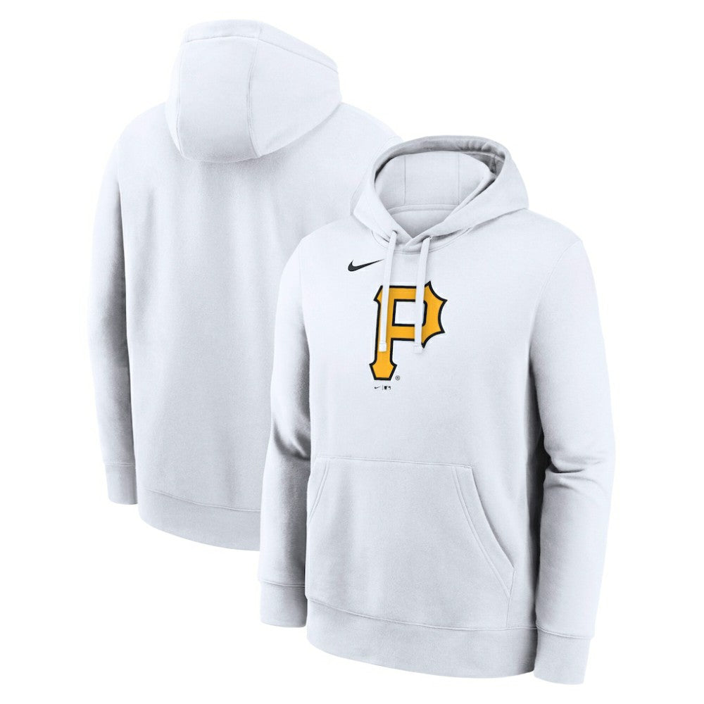 Pittsburgh Pirates Logo Club Hoodie White | Nike